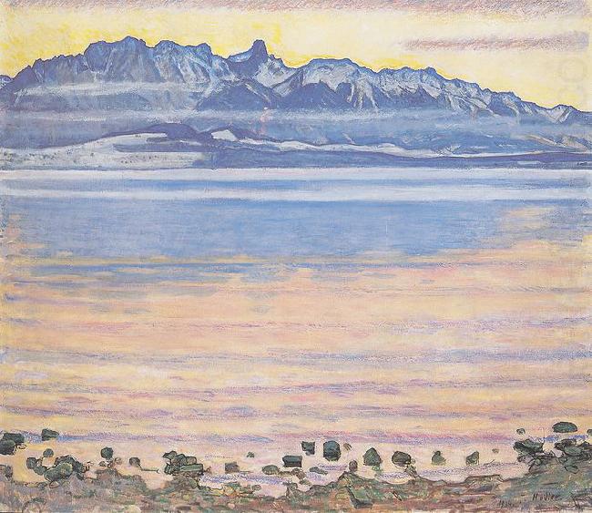 Thunersee mit Stockhornkette, Ferdinand Hodler